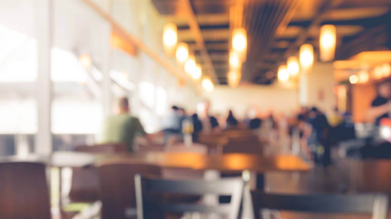 Coffee house out of focus