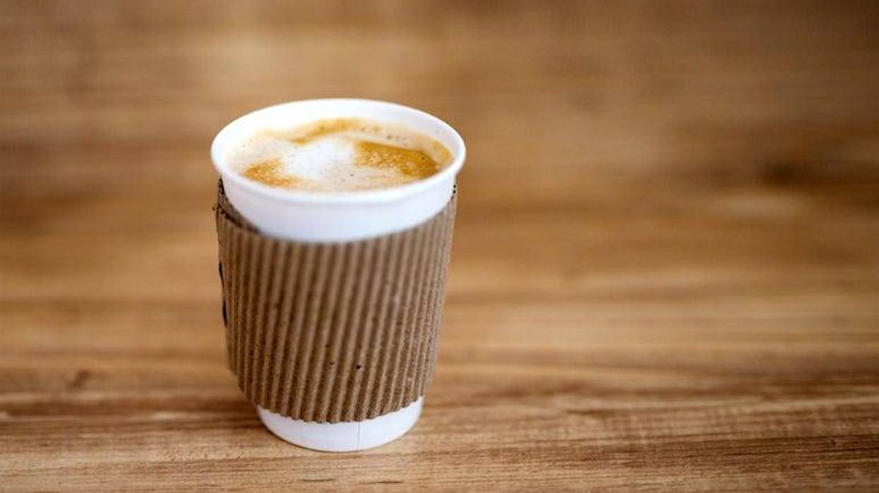 Coffee, Paper Cup, Wooden Table