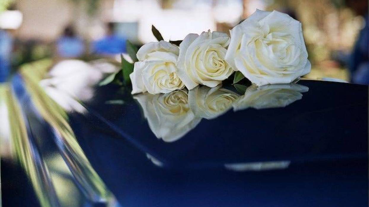 Coffin, Casket, Flowers, Funeral