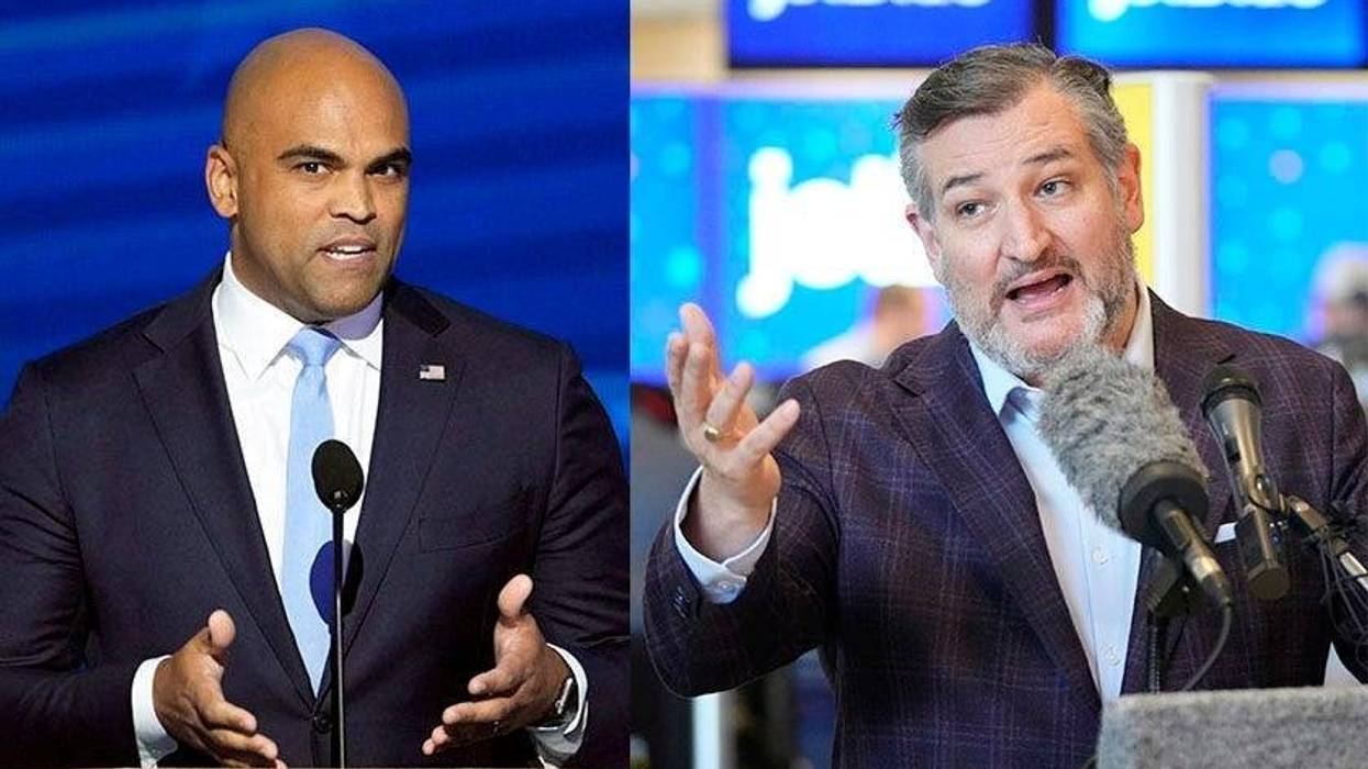 Colin Allred and Ted Cruz.