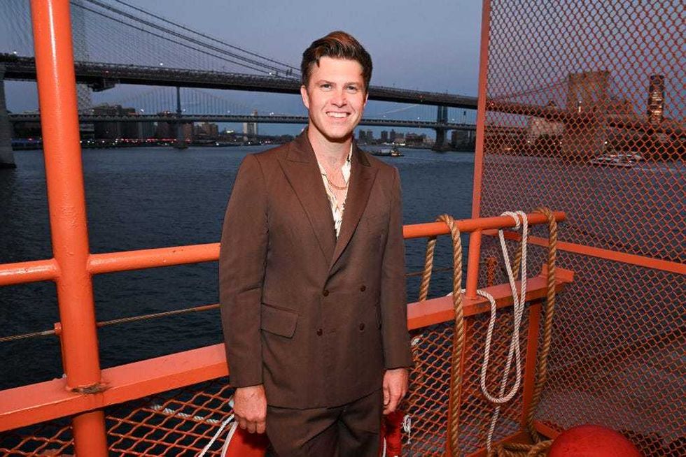 Colin Jost at Tommy Hilfiger RTW Spring 2025 as part of New York Ready to Wear Fashion Week held aboard the Staten Island Ferry the MV John F. Kennedy on September 8, 2024 in New York, New York.
