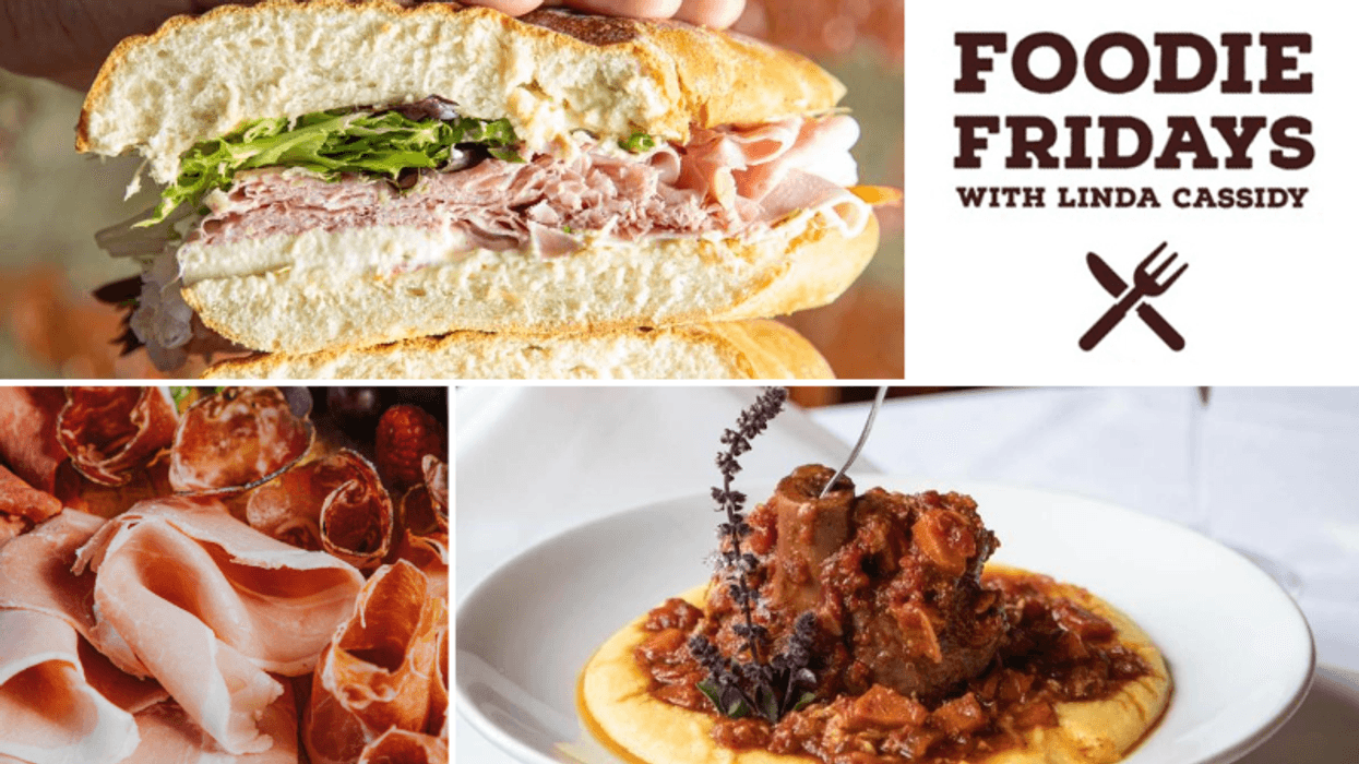 collage of 3 food photos with the Foodie Friday logo
