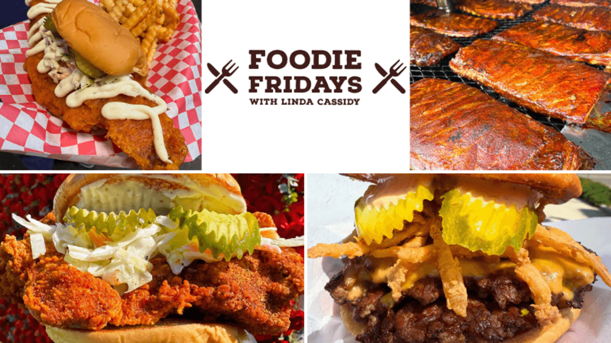 collage of Southerns food and Foodie Friday logo