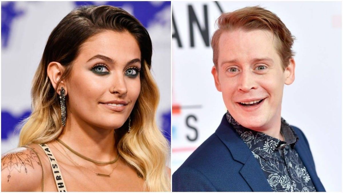 Collage photo of Paris Jackson and Macaulay Culkin