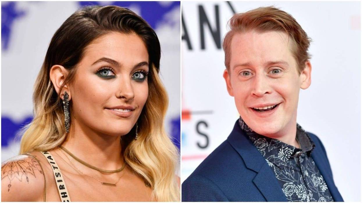 Collage photo of Paris Jackson and Macaulay Culkin