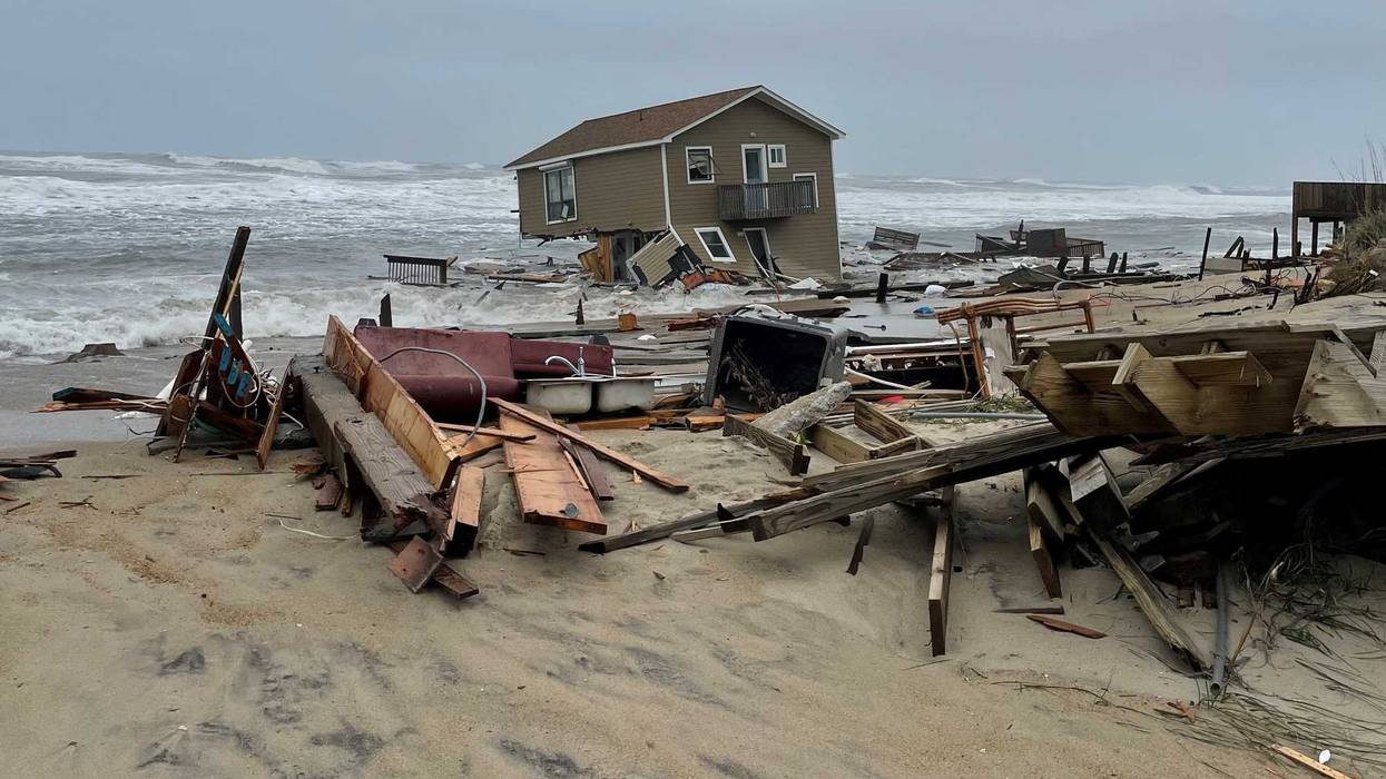 Collapsed house in Rodanthe, N.C.