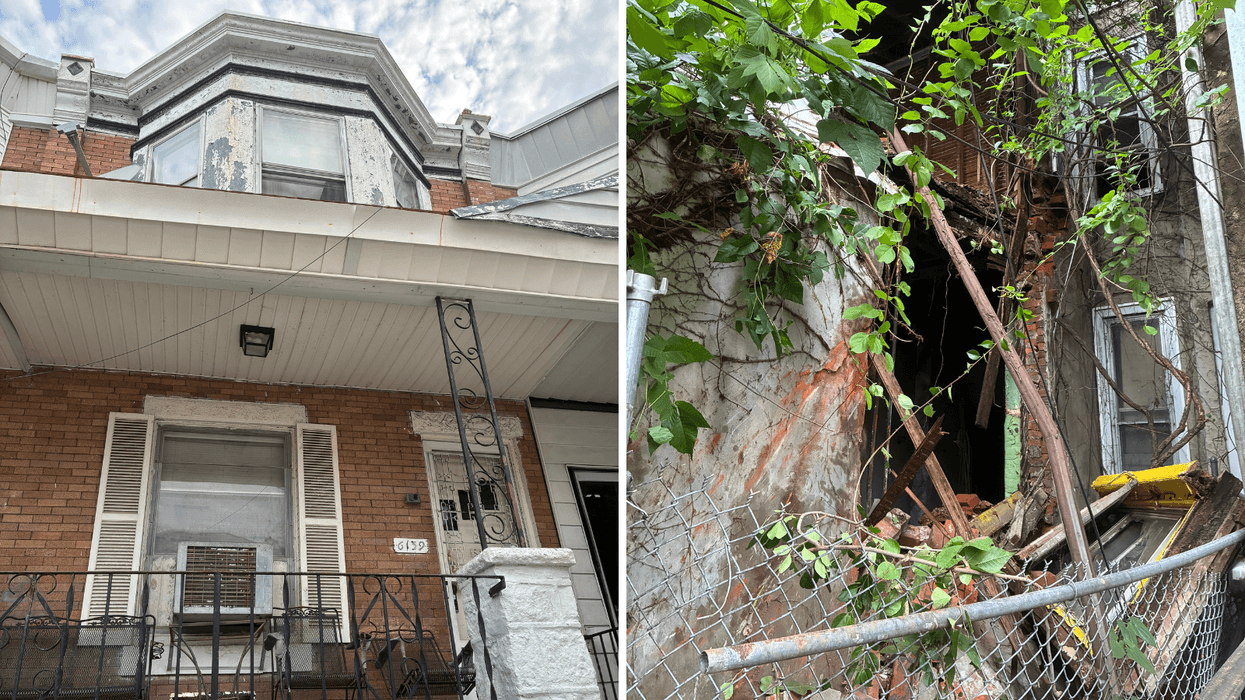 Vacant row home collapses in West Philly