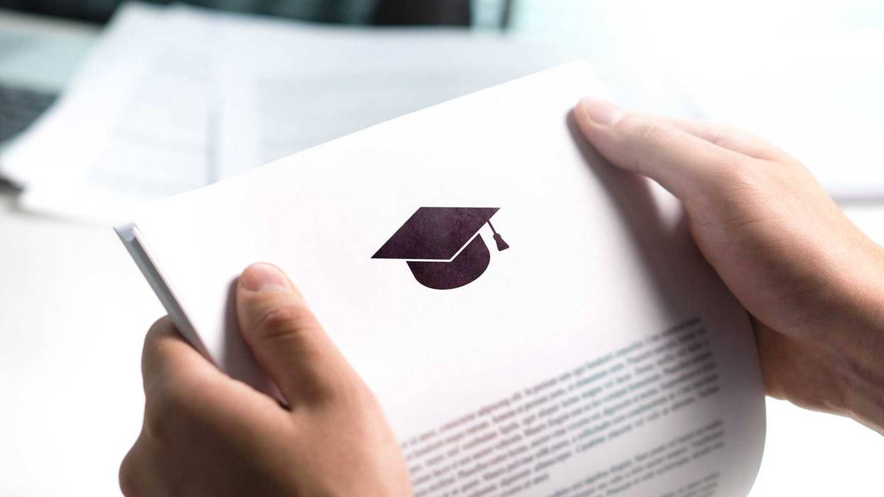 College or university acceptance letter from school