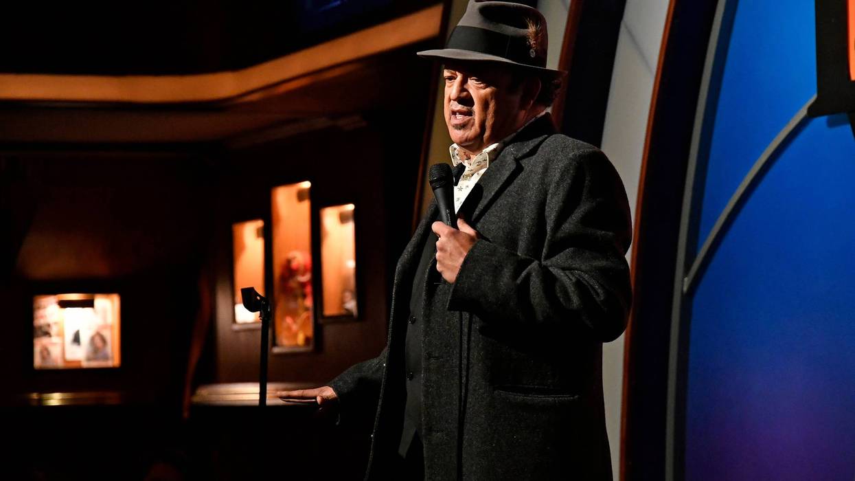 Comedian Paul Rodriguez performs at the comedy benefit "Remember Pearl Harbor" at The Laugh Factory on December 07, 2021 in West Hollywood, California.