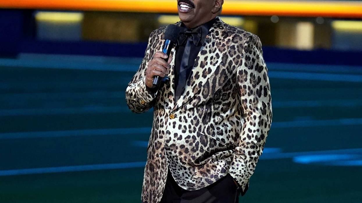 Comedian Steve Harvey hosts at the 2021 NFL Honors