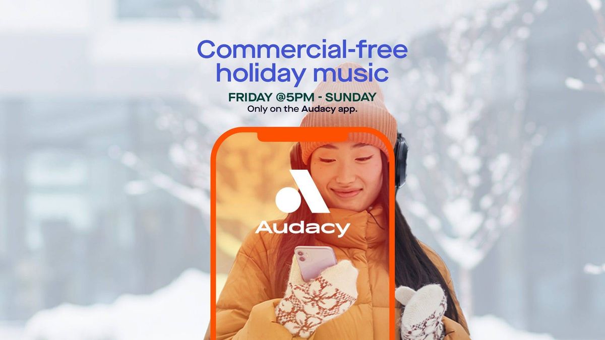 Commercial free Holiday Music on Audacy