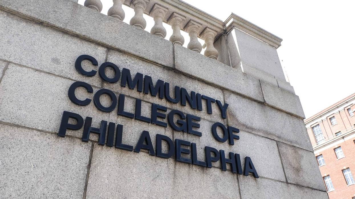 Community College of Philadelphia sign