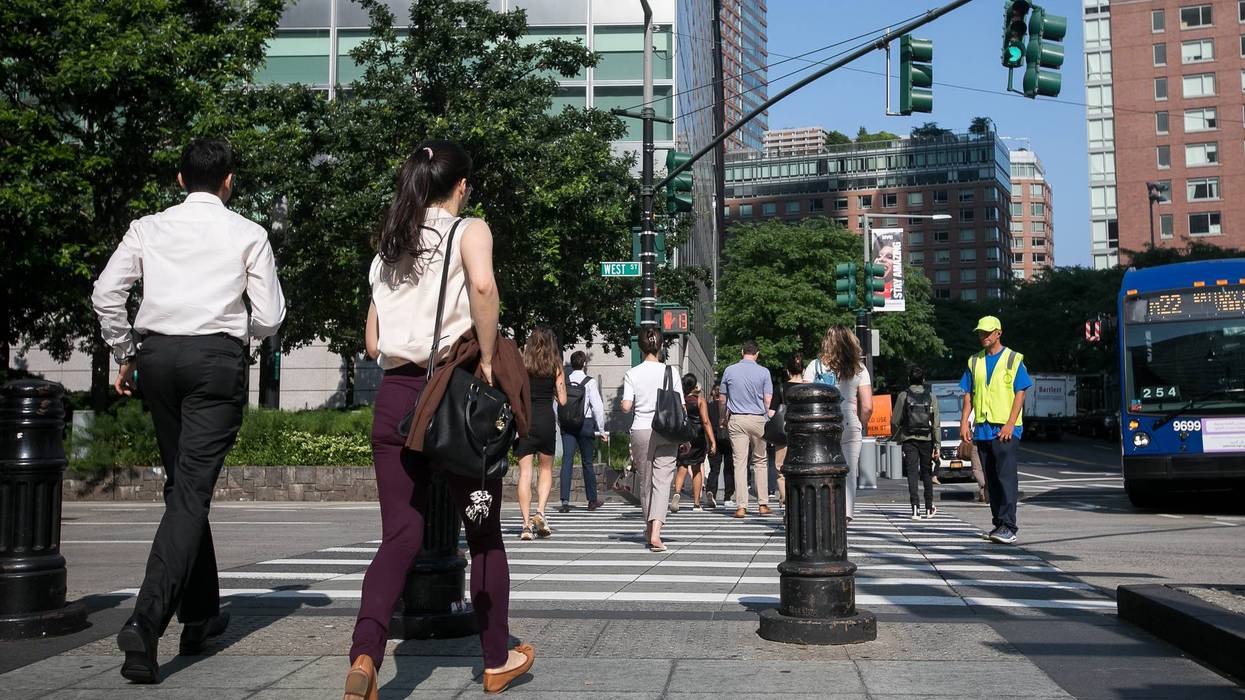 Commuters in New York