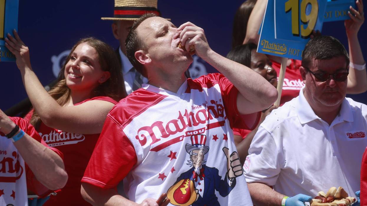 Joey Chestnut to defend hot dog title on probation after pleading guilty to slapping man at bar