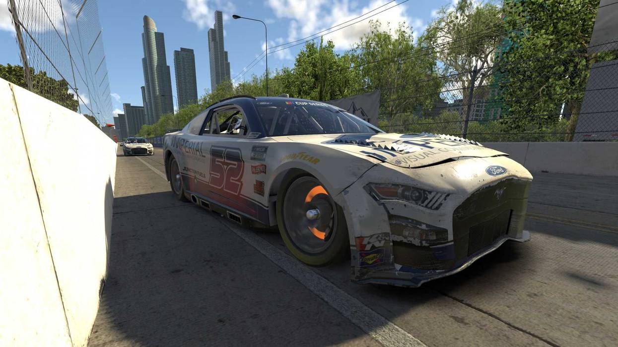 computer generated images of race car in Chicago