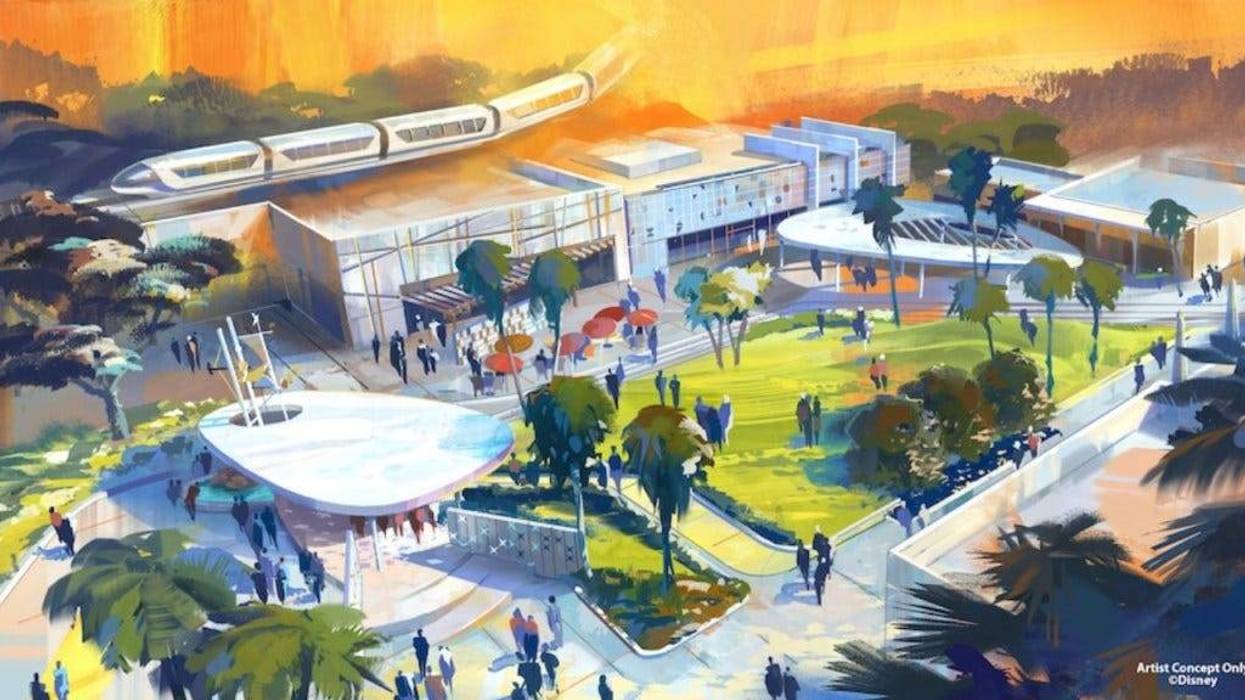 Concept art for Downtown Disney District in Anaheim.