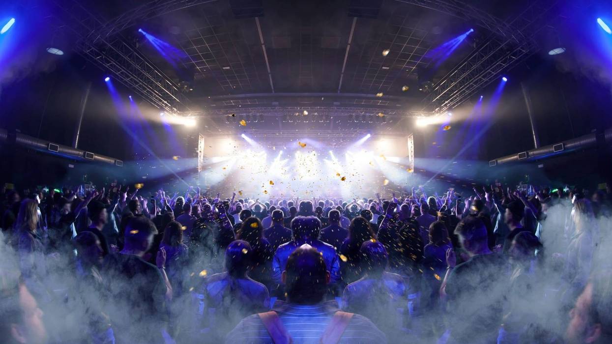 Concert crowd venue