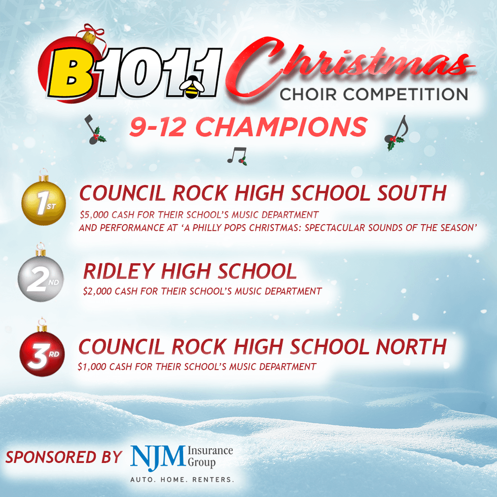 Congratulations, 2022 9-12 Christmas Choir Competition Champions!
