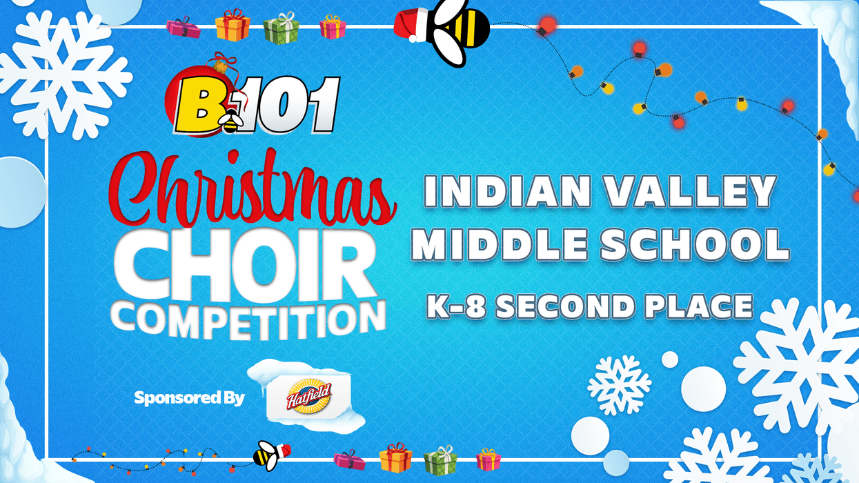 Congratulations, Indian Valley Middle School! | B101's 2024 Christmas Choir Competition K-8 Division Second Place Winner