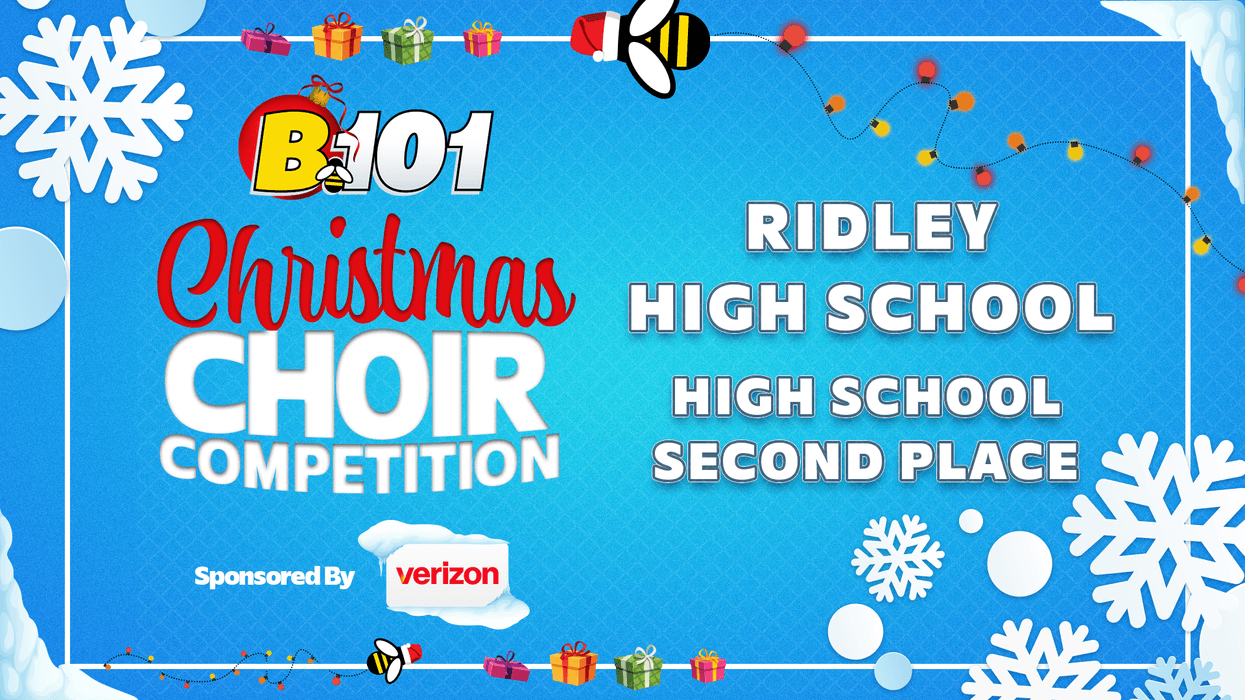 Congratulations, Ridley High School! | B101's 2024 Christmas Choir Competition High School Division Second Place Winner