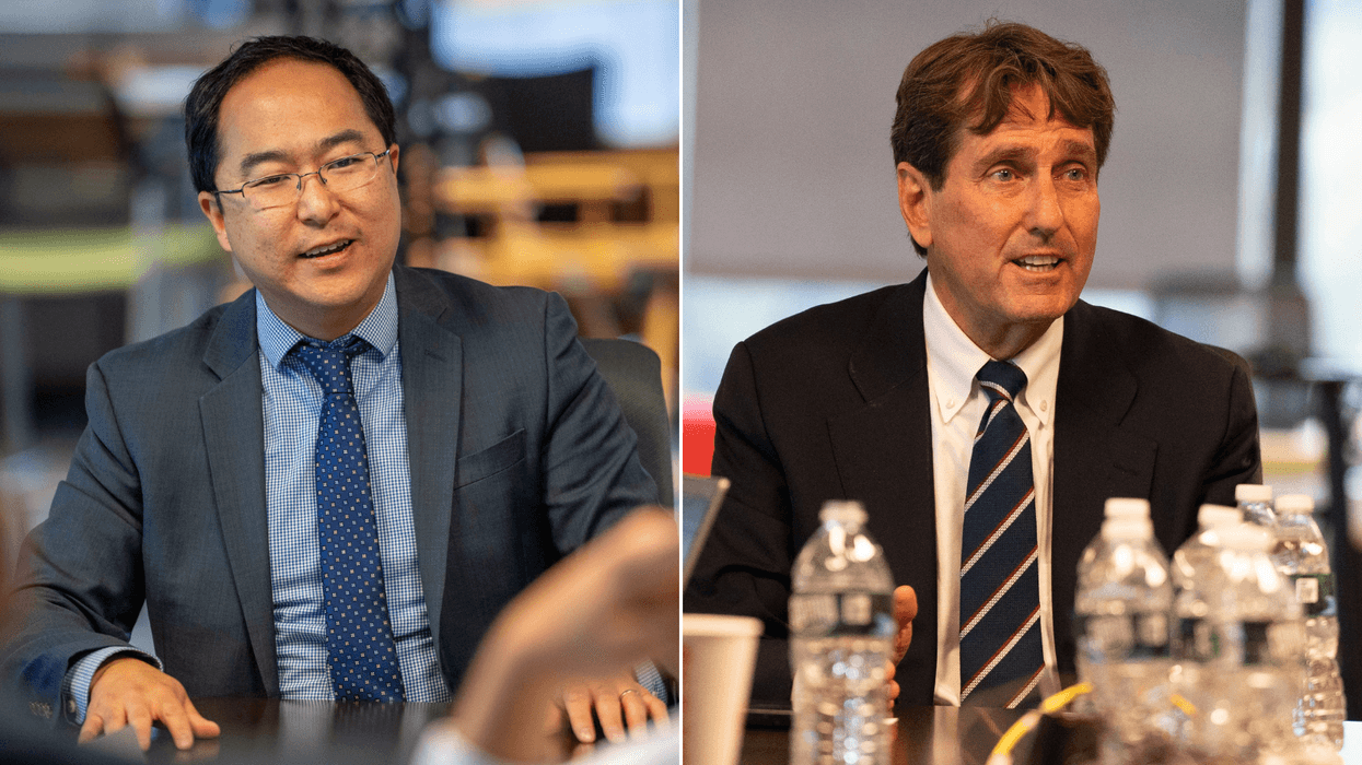 Congressman Andy Kim (left) and Curtis Bashaw.