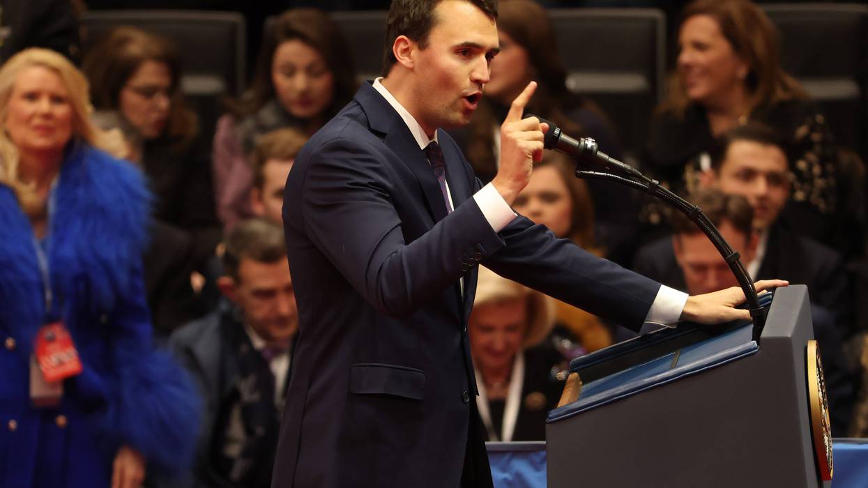 Conservative activist Charlie Kirk speaks