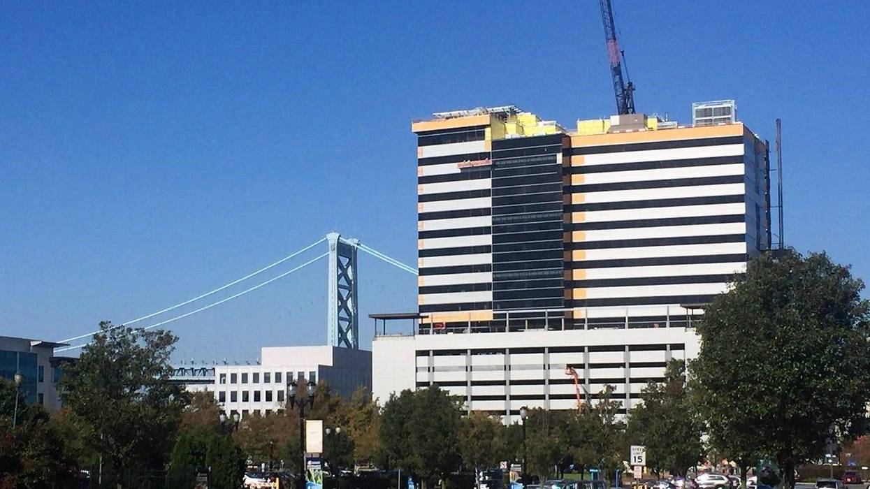 Construction continues on the Camden waterfront.