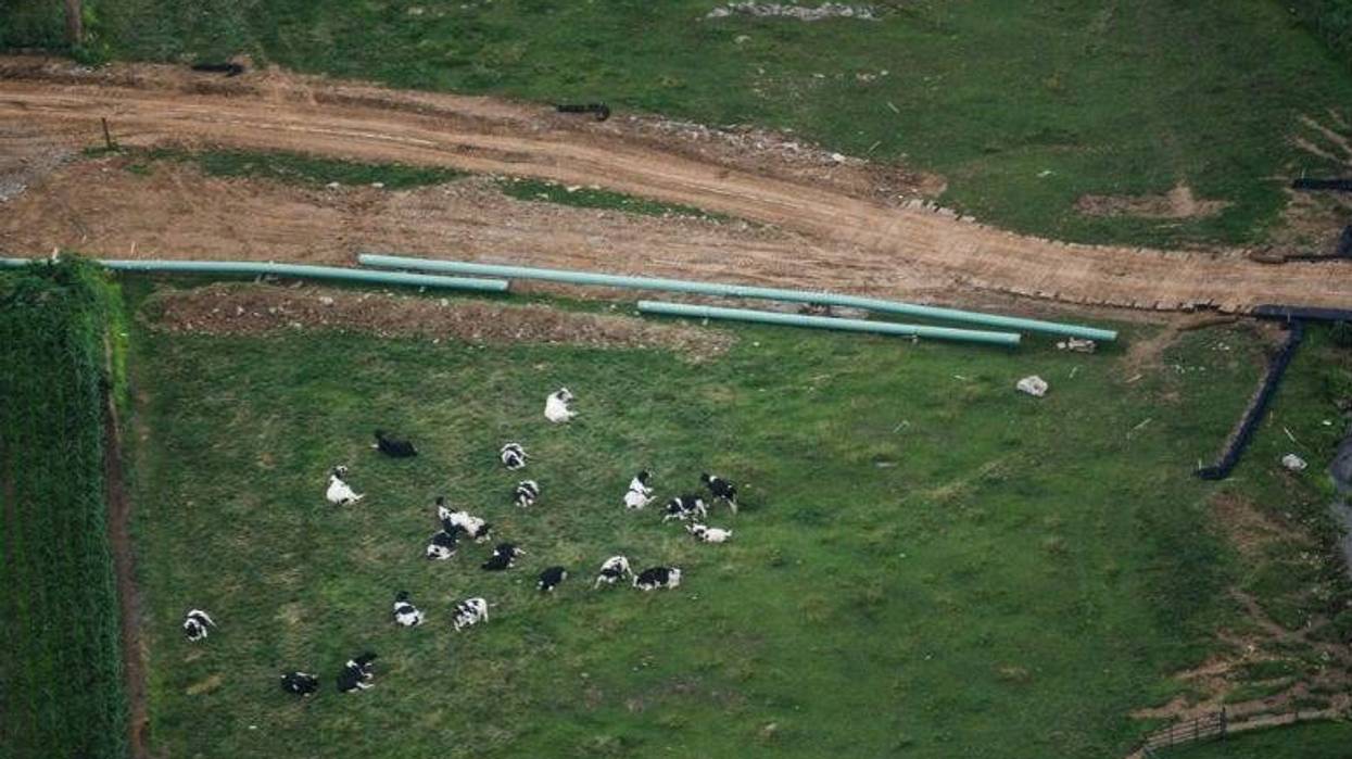 Construction for the Sunoco Mariner East pipeline continues in South Lebanon Township.
