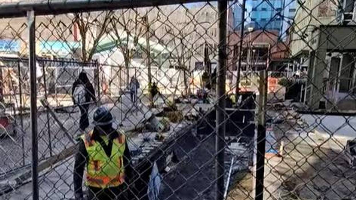 Market Square construction affecting business