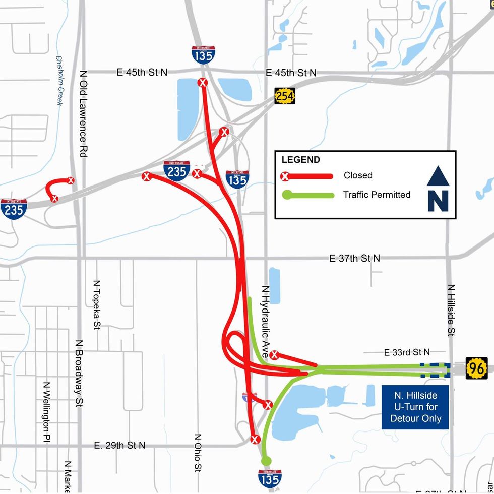 Construction on I-135