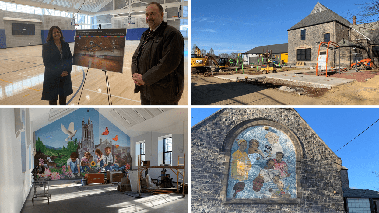 Construction on the new Francis J. Myers Recreation Center in Kingsessing