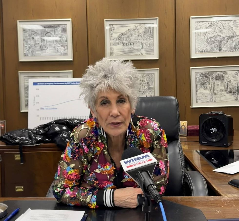 Cook County Treasurer Maria Pappas in her office at the Cook County Building, March 27, 2026.