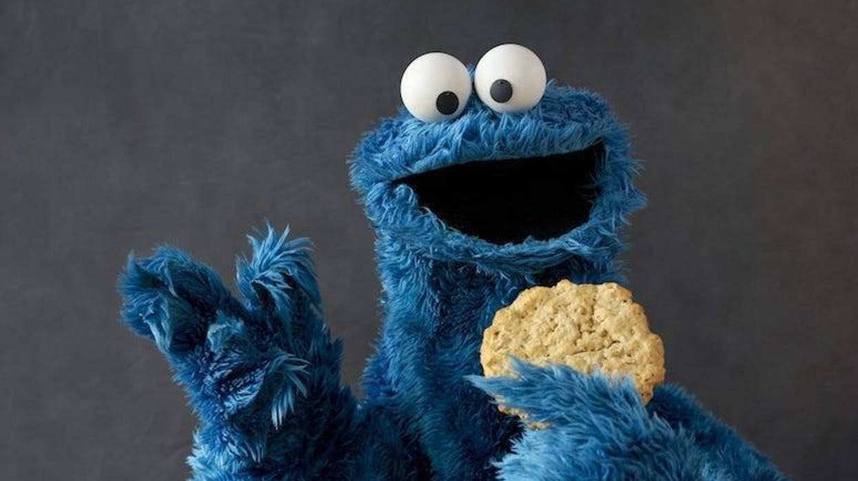 Cookie Monster, Cookie, Portrait, Studio, Pose, Sesame Street