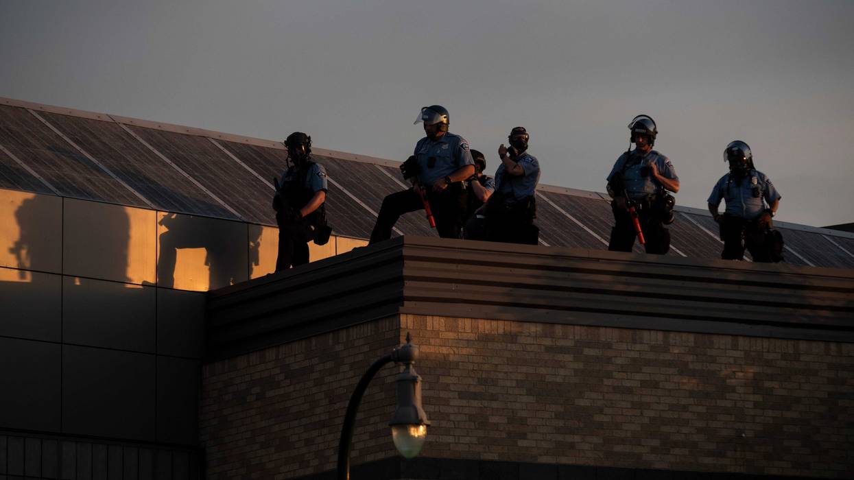 Cops on roof