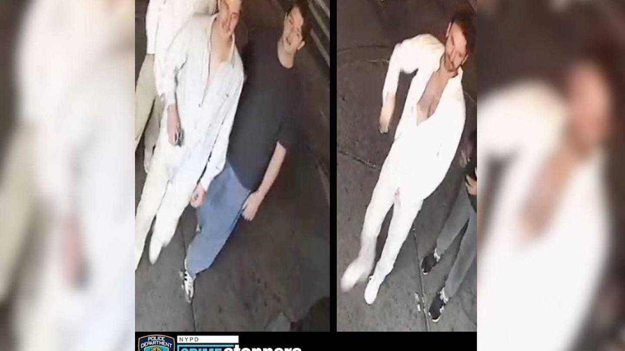 Cops released images of three men they're searching for after Pride flags were destroyed near the Stonewall Inn on June 10, 2023