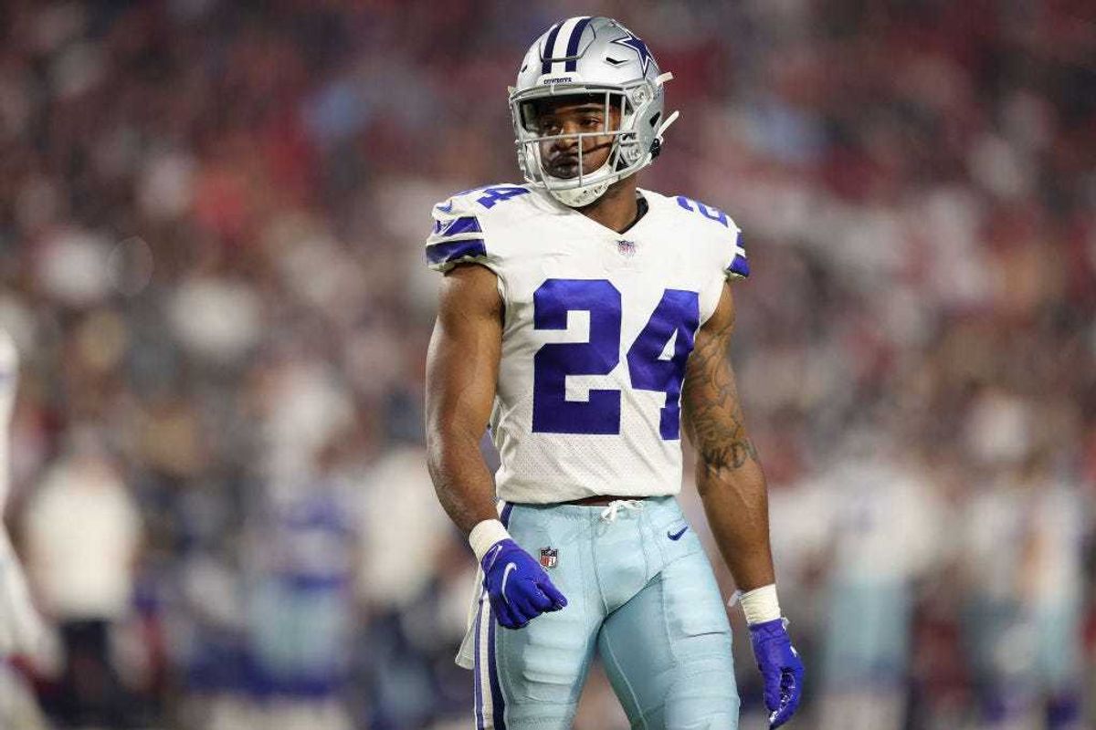 Cornerback Kelvin Joseph #24 of the Dallas Cowboys lines up against the Arizona Cardinals during the first half of the NFL preseason game at State Farm Stadium on August 13, 2021 in Glendale, Arizona. (Photo by Christian Petersen/Getty Images)