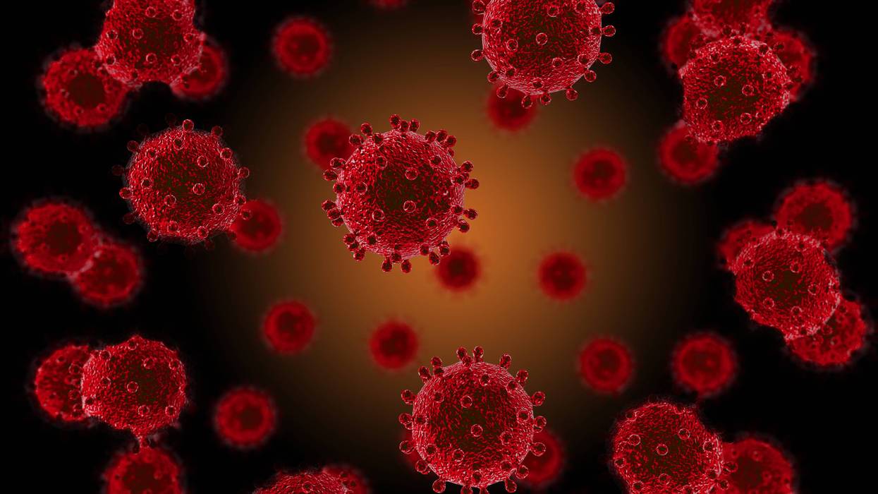 Coronavirus 2019-nCoV 3D render