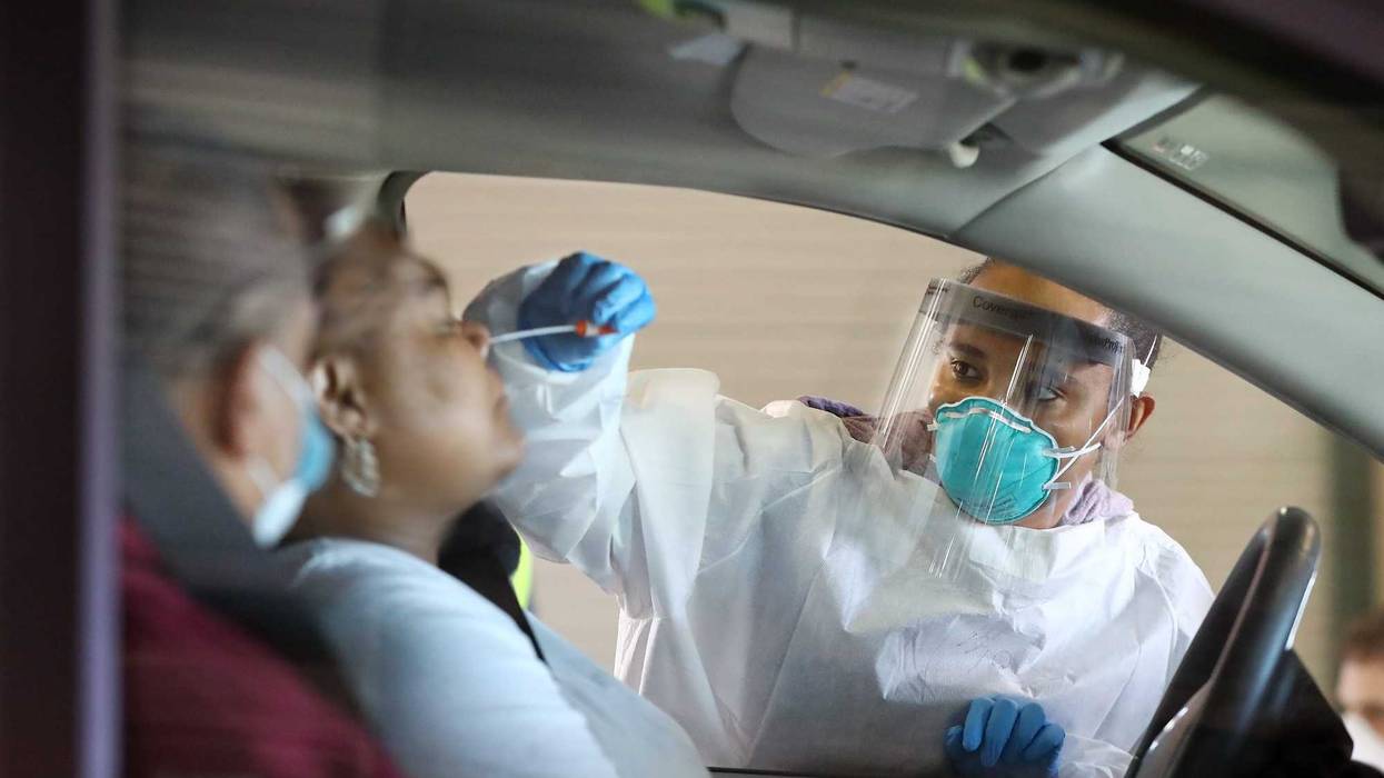 Coronavirus testing site