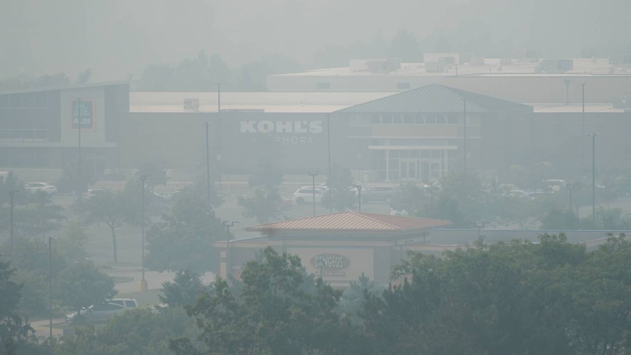 CORRECTION Illinois Climate Wildfires Smoke 16