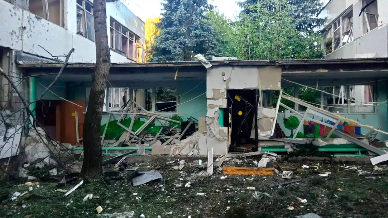 CORRECTION Russia Ukraine Drone Attack