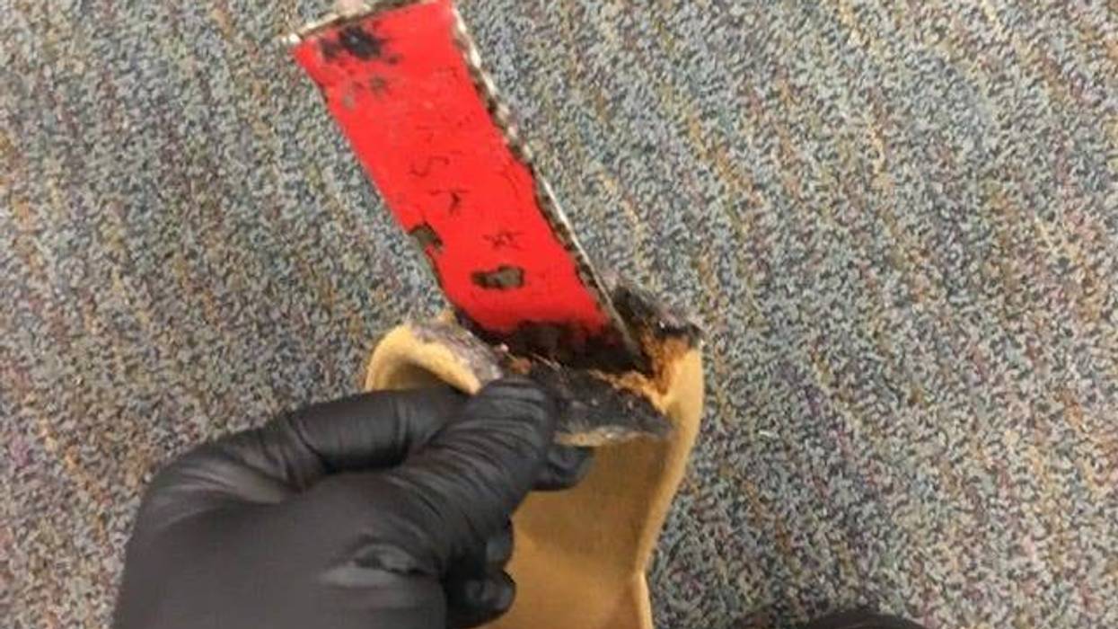 Correctional officers found a 5 inch metal “shank” inside a detainee’s sandal during a random search Aug. 29, 2019, at the Kane County Adult Justice Center.