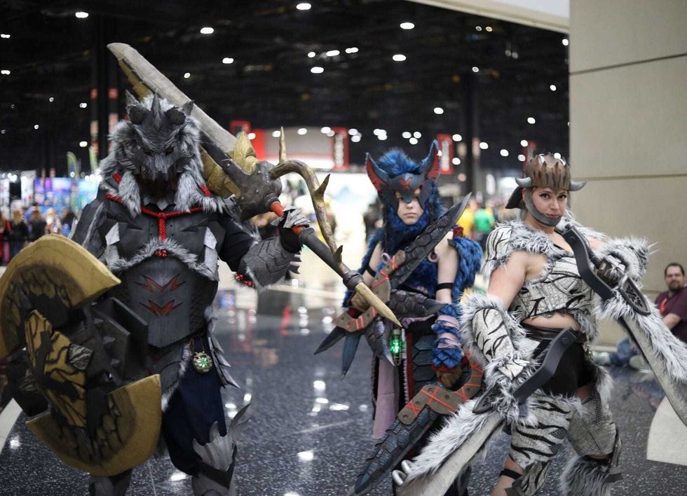 Cosplay players