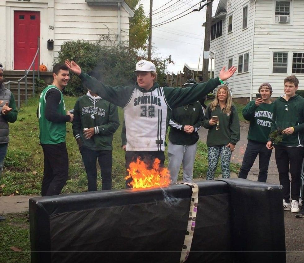 couch burning suspects