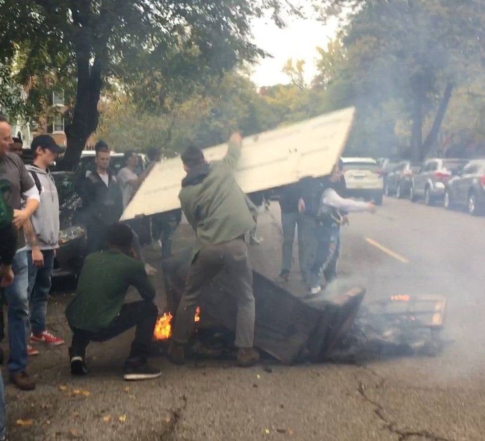 couch burning suspects