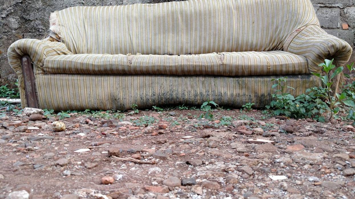 Couch outside