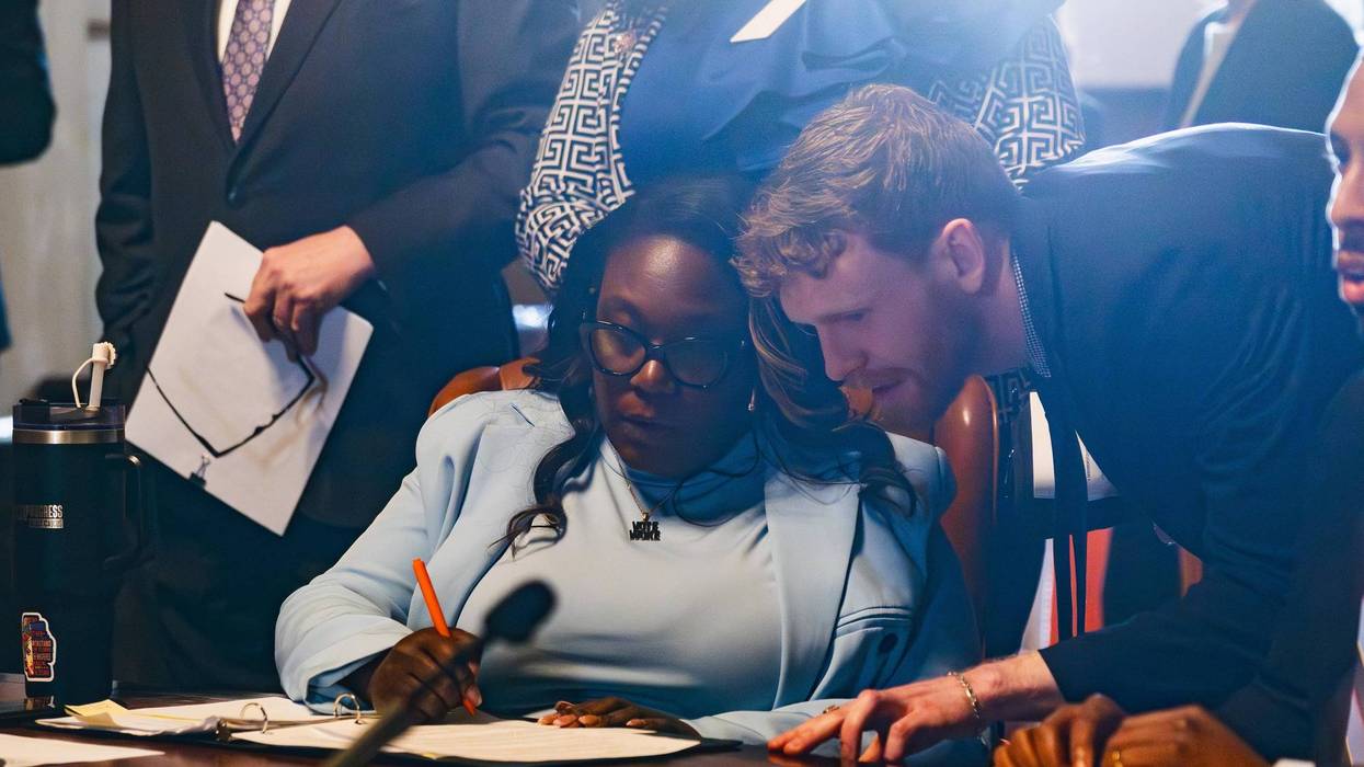 Council member Kendra Brooks before City Council's Thursday meeting on March 27, 2025.