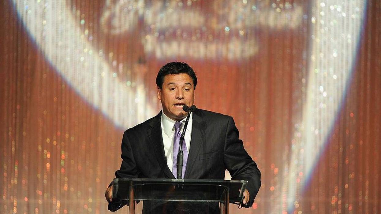 Councilman Jose Huizar speaks at The Midnight Mission's 11th Annual Golden Hearts Awards on May 9, 2011 in Beverly Hills, California.