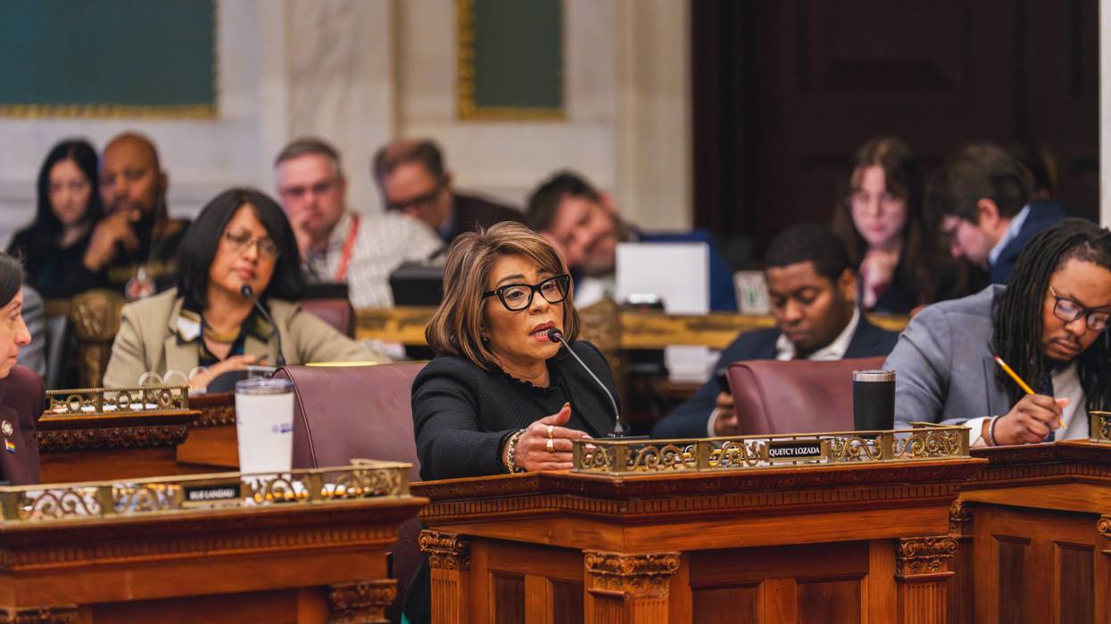 Councilmember Quetcy Lozada speaks during Thursday's City Council meeting.