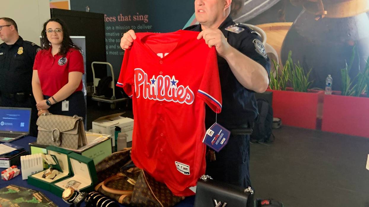Counterfeit items on display at PHL