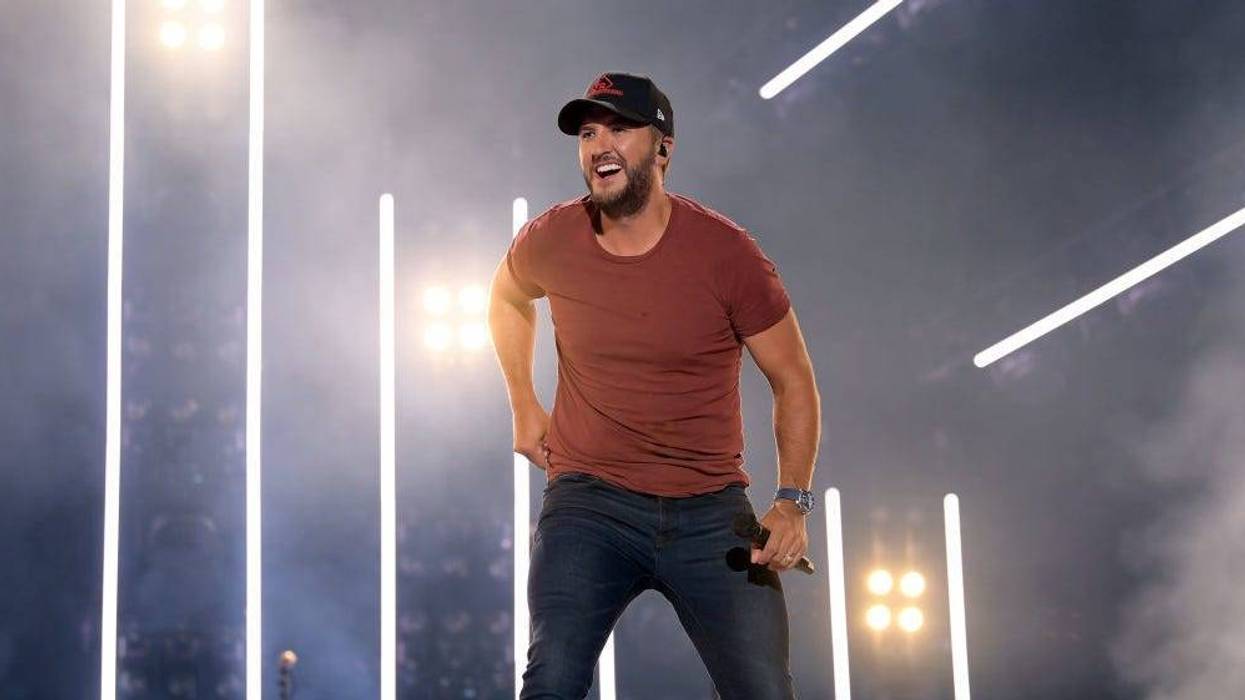 country music artist Luke Bryan on stage in concert